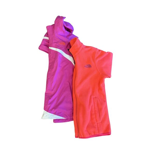North Face Girls XL 18 Triclimate 3-in-1 Jacket Hyvent and Fleece Liner PINK EUC - Picture 9 of 15